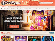 LeoVegas casino NZ review screenshot