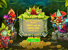 Wazamba casino NZ review screenshot