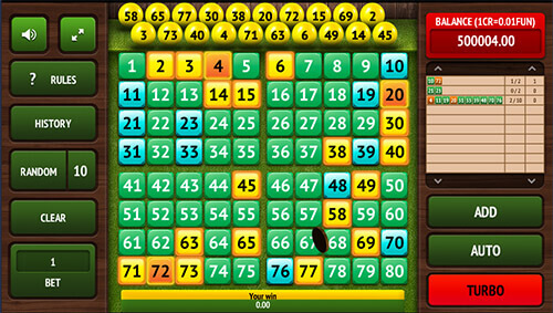 Keno screenshot