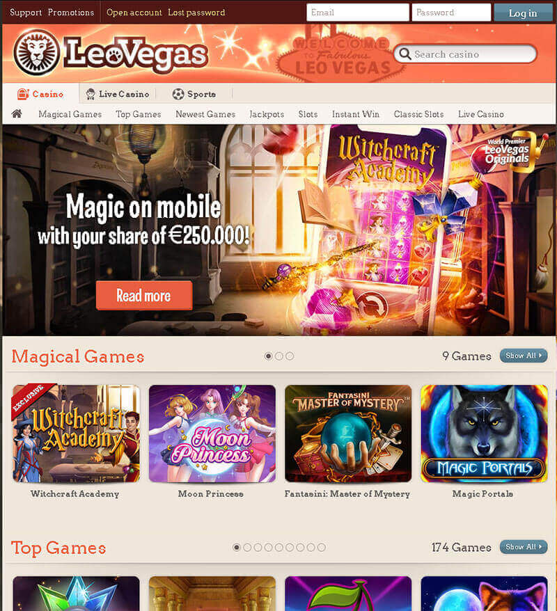 LeoVegas Casino Review