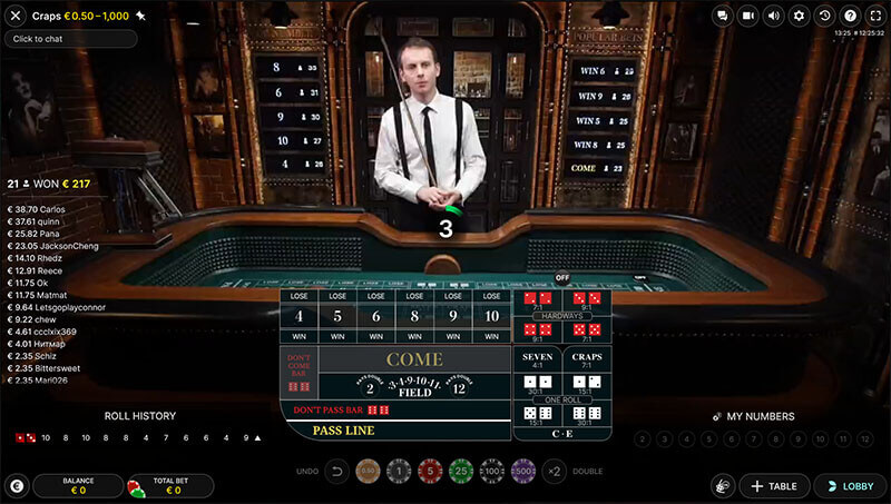 live craps