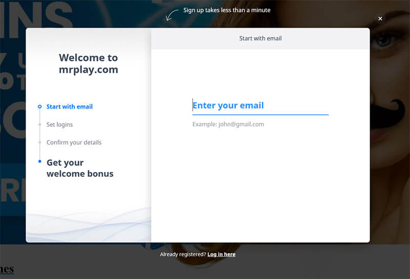MrPlay signup