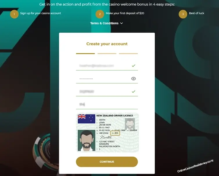 Register form