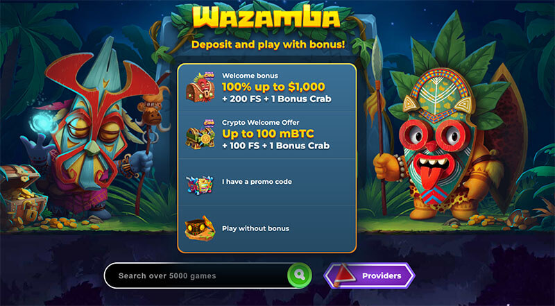 Wazamba bonus